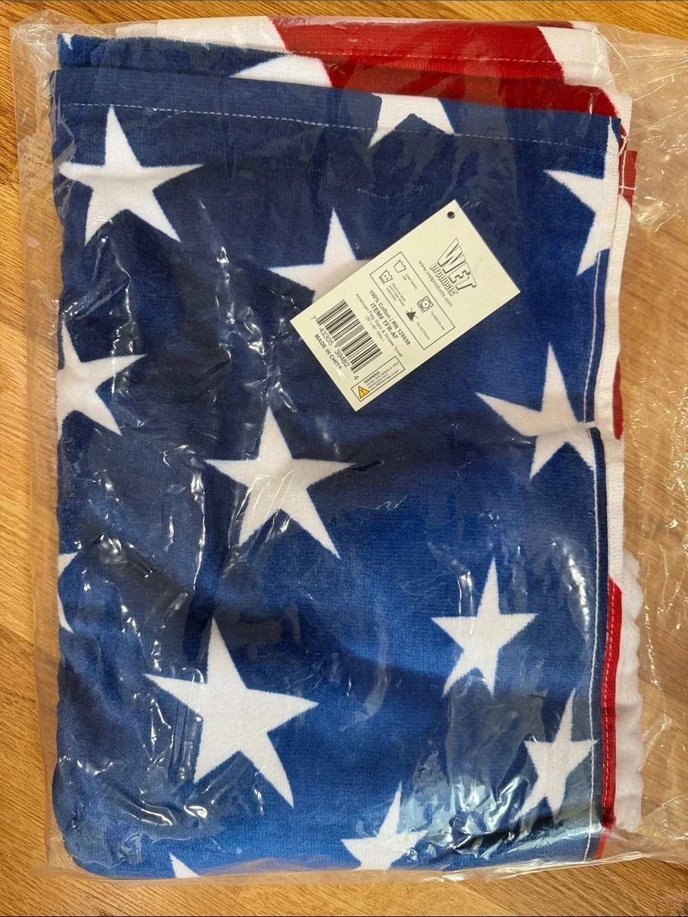 American Flag / Red & White Star & Stripe Set of Towels